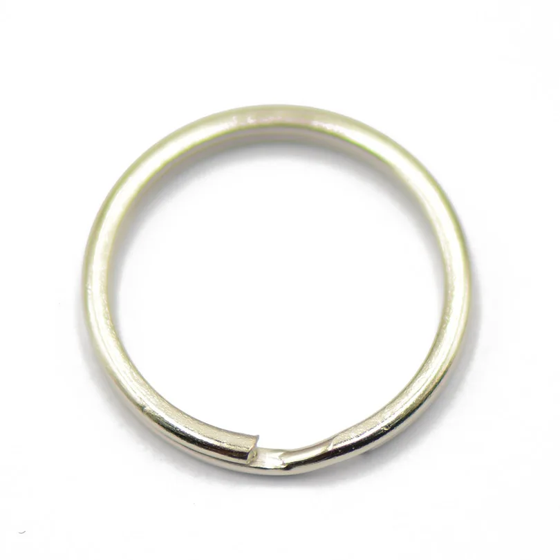 

50PCS Key Rings Chains Split Ring Hoop Metal Loop Steel Accessories 1.2x18MM ee