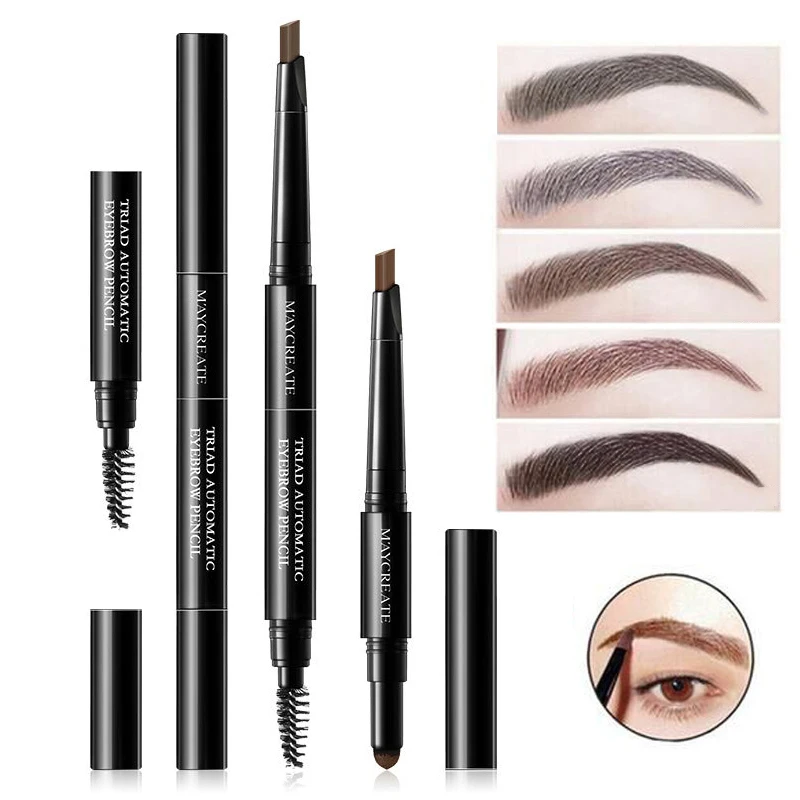 5Styles Microblanding Tattoo Eyebrows Pencil Waterproof Natural Eye Brow Pen Long Lasting Eyebrow Enhancer Pencil Eyes Makeup