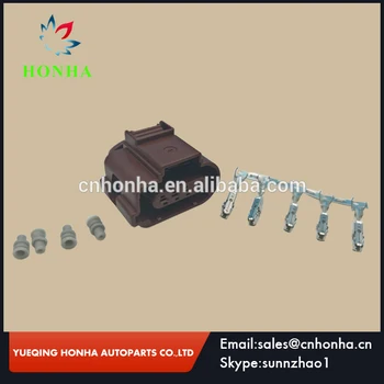 

5 pcs 4 pin Rubber Boot Waterproof Electrical Connector Kits 8K0973704 with terminal seal