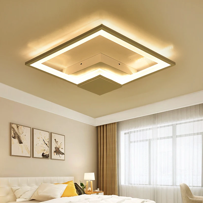 

New Arrival Round Dimmable Modern Led Ceiling Lights For Living Room Bedroom Study Room White Color RC Modern led Ceiling Lamp