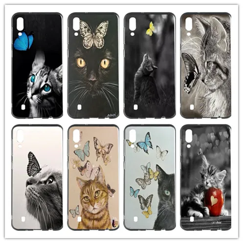 Бабочка на cat нос мягкий ТПУ мобильный чехол для телефона samsung Galaxy S3 S4 S5 S6 S7 S8 S9 S10