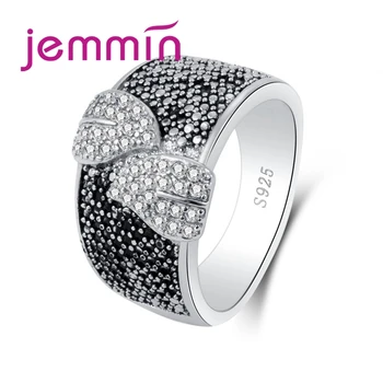 

European Style Big Geometeic Leaves Rings Luxury CZ 925 Sterling Silver Women Wedding Appointment Fashion Party Jewelry