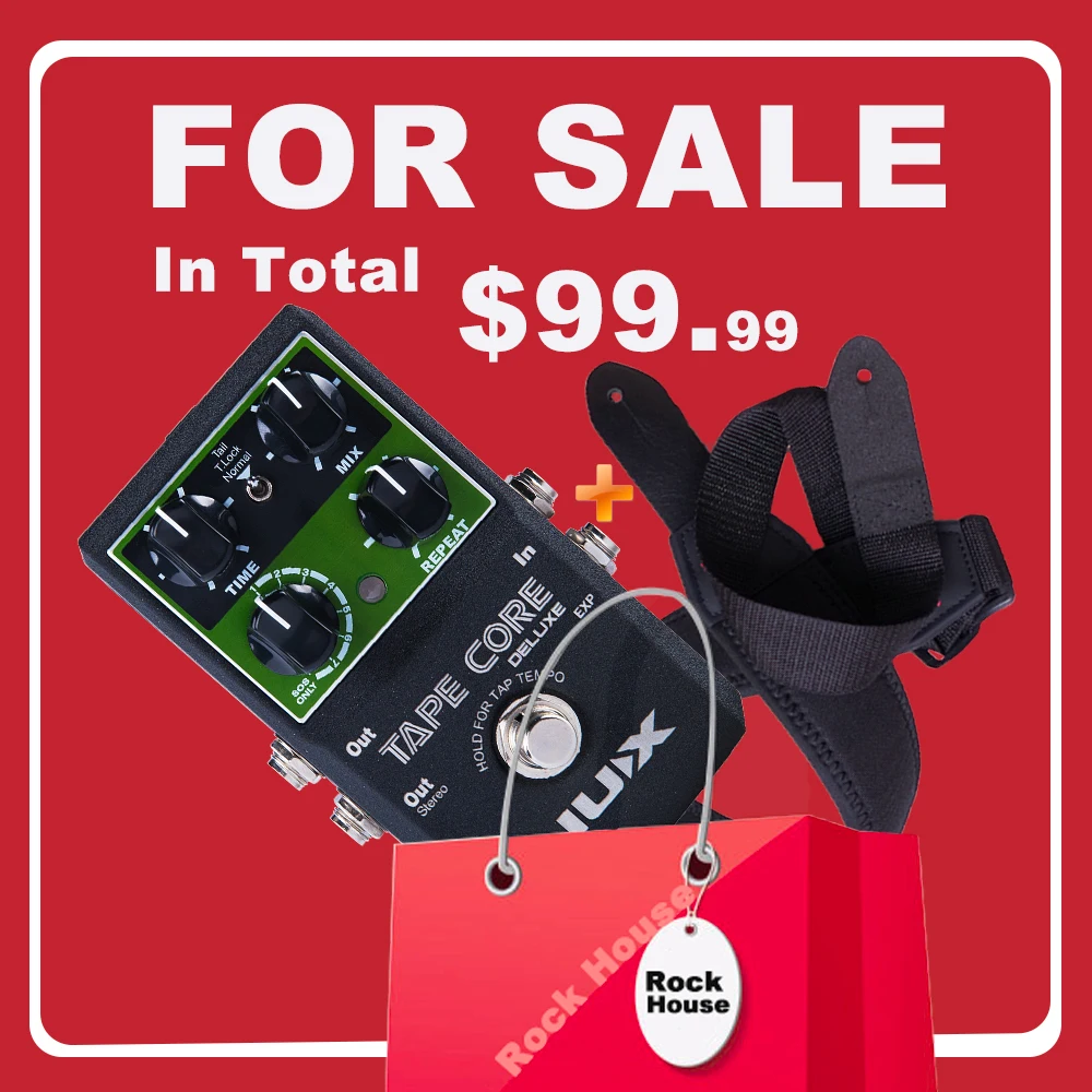 NUX Tape Core Deluxe Tape Delay Guitar Effect Pedal Reappear Vintage