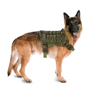 

Military Tactical Dog Harness Working Hunting Vest K9 Water Resistant Vest Large And Medium Dog Outdoor Protective Clothing