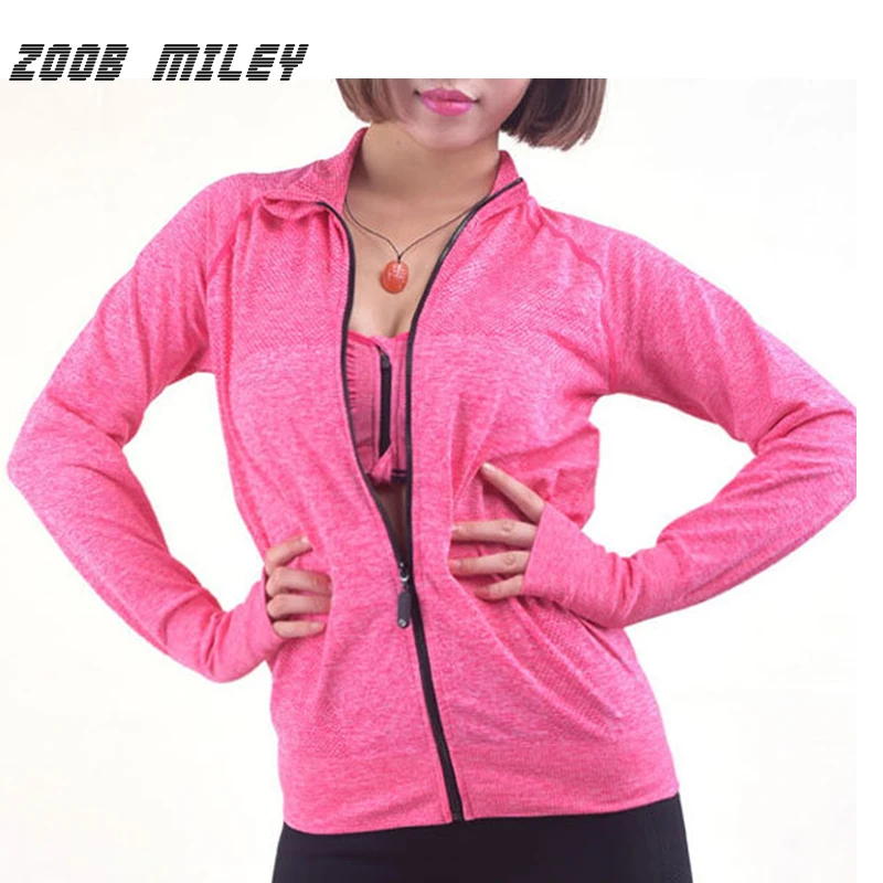 US $17.16 43% OFF|ZOOB MILEY Laufjacke Frauen Lange Hülsen reißverschluss Gym Sport Fitness Jacke Damen Outdoor Training Training Laufen Hoodies in US $17.16 43% OFF|ZOOB MILEY Laufjacke Frauen Lange Hülsen reißverschluss Gym Sport Fitness Jacke Damen Outdoor Training Training Laufen Hoodies in