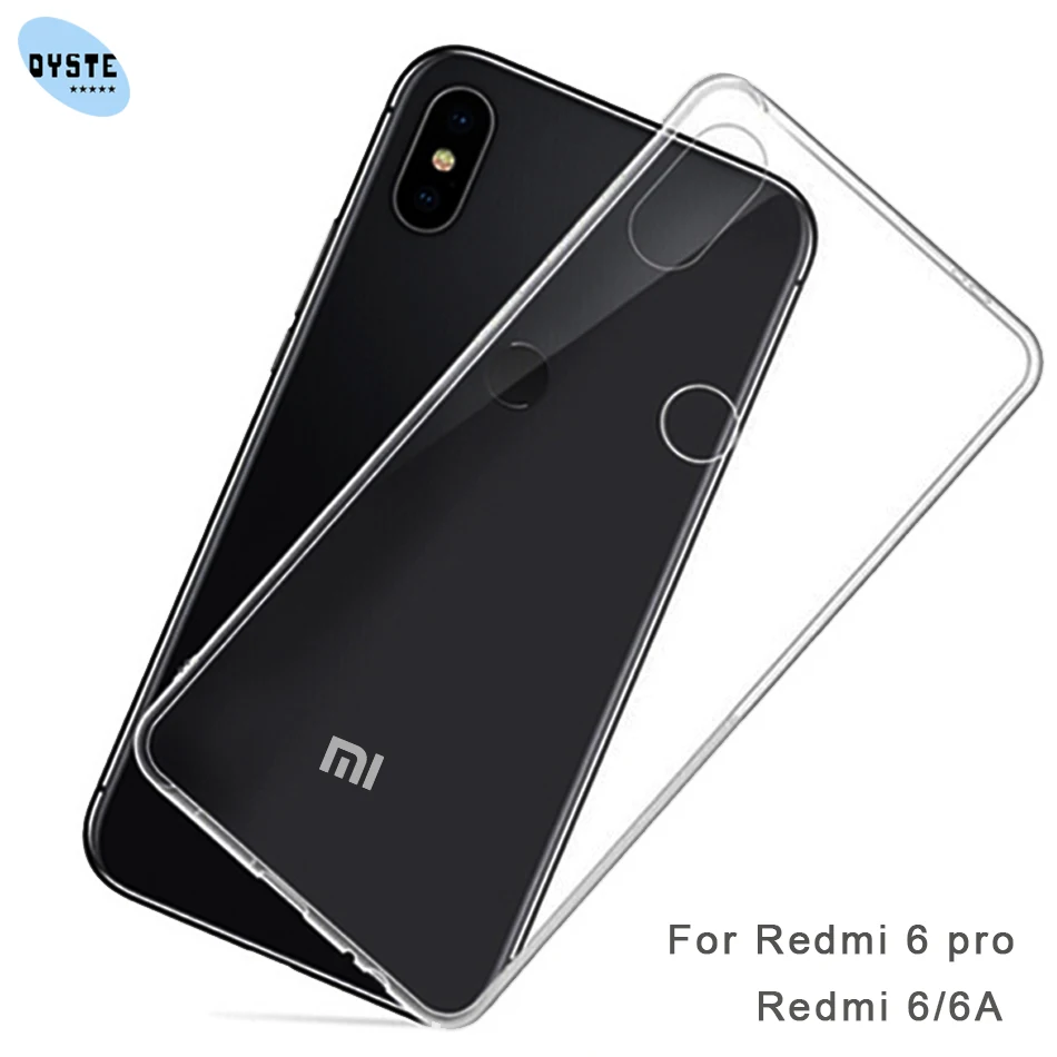 

Soft Phone Case For Xiaomi Redmi 6 Pro Case Xaomi Redmi 6A Clear Transparent Silicone Back Cover Coque Fundas Redmi6 Redmi 6pro