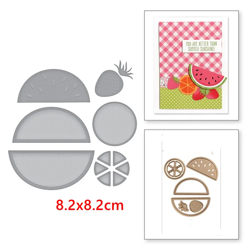 

Watermelon Fruits Metal Cutting Dies Stencil For Scrapbooking Embossing DIY Paper Card Handcrafts Templates 2019