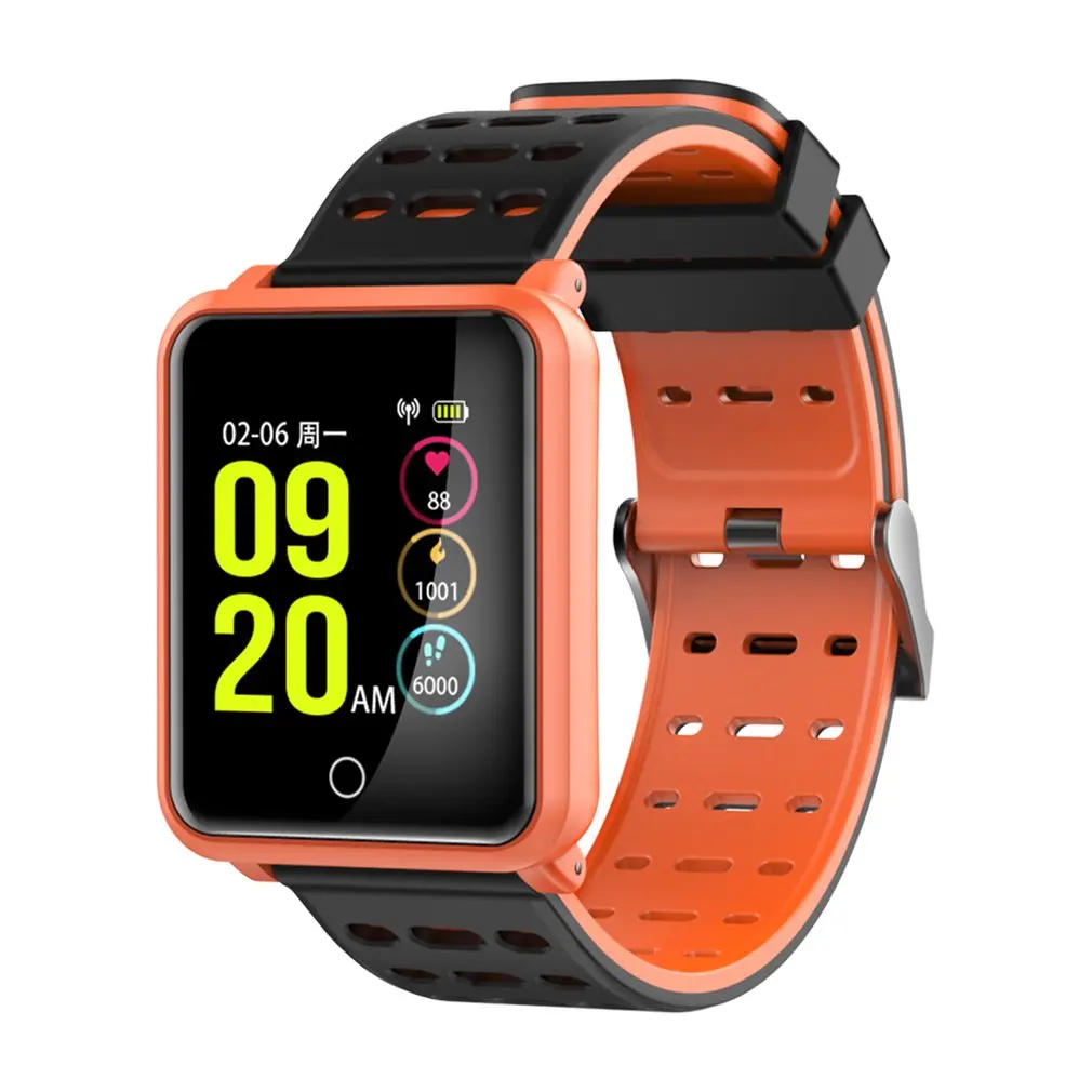 IP68 Waterproof Swimming TF2 Smart Watch Blood Pressure Heart Oxygen Rate Monitor Pedometer Smart Bracelet Sports Watch