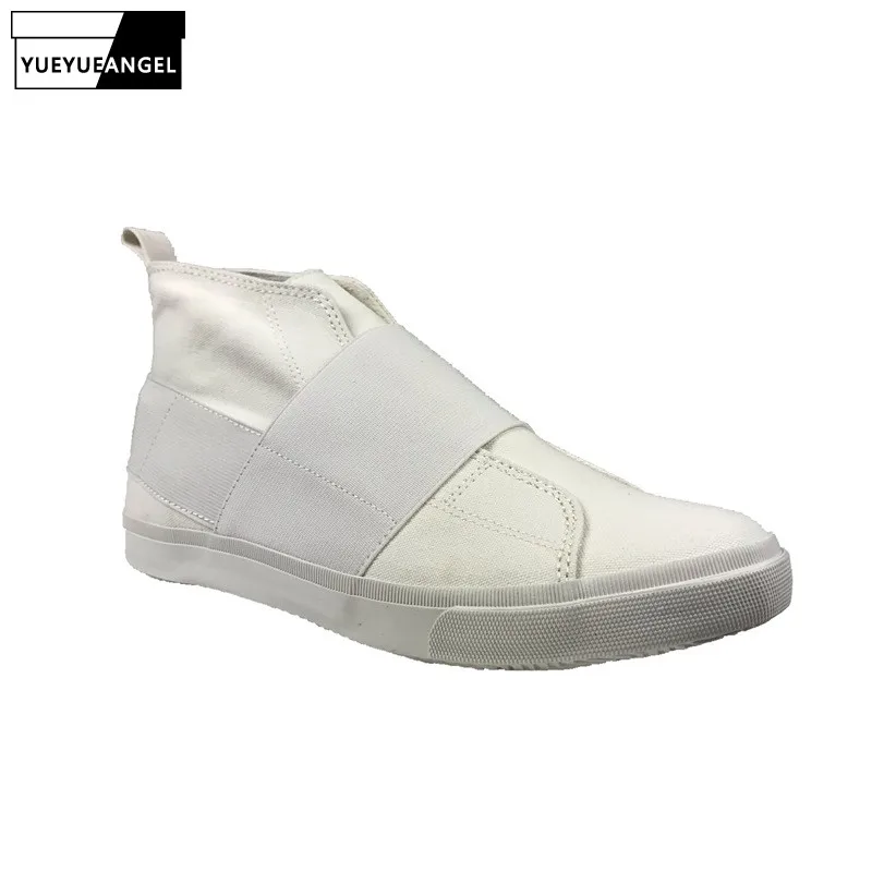 

Brand Men High Top Retro Vulcanized Shoes Unisex Classic Canvas Shoes Round Toe Flats Jogging Sneakers Casual Skateboard Shoes