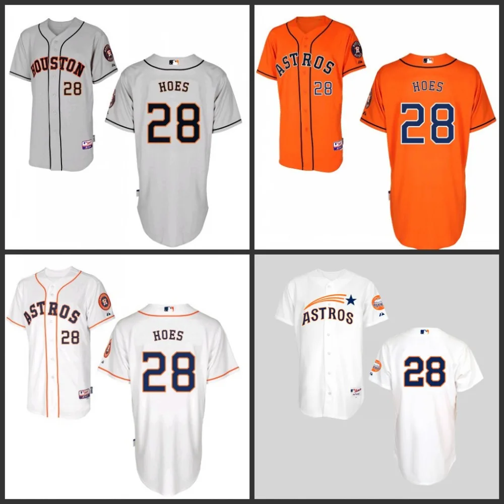 Cheap Authentic Houston Astros 28 LJ Hoes Baseball Jerseys stittched