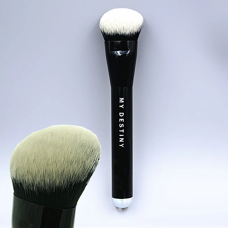 

Brand Foundation Liquid Brush Powder Blush Concealer Contour Makeup Brushes Black Metal Handle