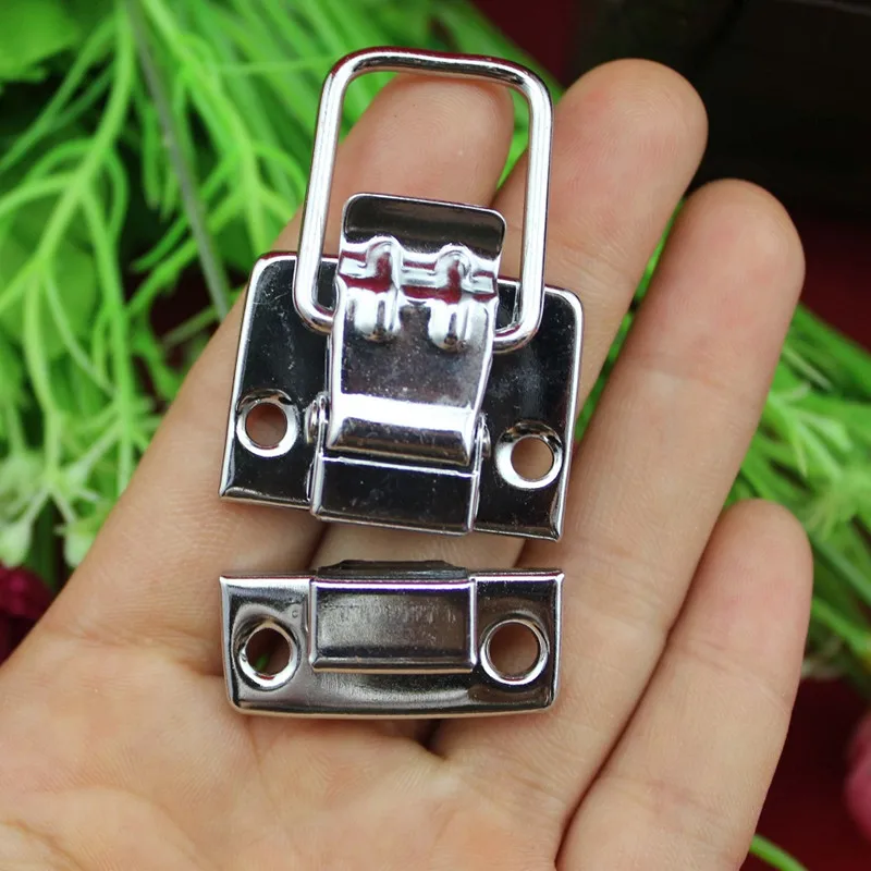 

1Pcs 30*36mm Beauty Case,Box Clasp Buckle,Chrome Metal From Wooden Hasp Lock Child Obscura,Cosmetic Box Lock