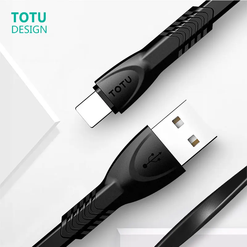 

TOTU1.2M USB cable for iPad data charger cable for iPhone 5 X 5c 5S SE mobile phone line fast charging cable 2.1A 3 loaded