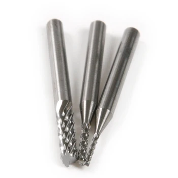 

6pc CNC PCB 1.0mm 1.5mm 3.175mm Shank 1/8''Router Bit Drill Corn Milling Cutter