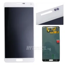 Replacement 100% Original for Samsung Note 4 LCD display touch screen Digitizer white color for galaxy N9100 N910a