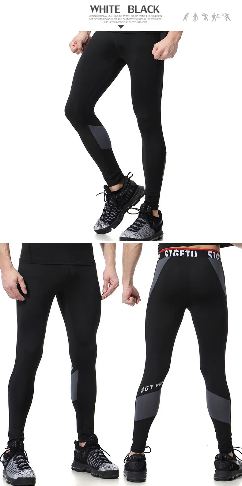 New Brand Fitness Pants Men Running Tights Gym Yoag Trousers Crossfit Jogger Sports Leggings Sportswear Jog Elastic Pants Compression Pants (10)