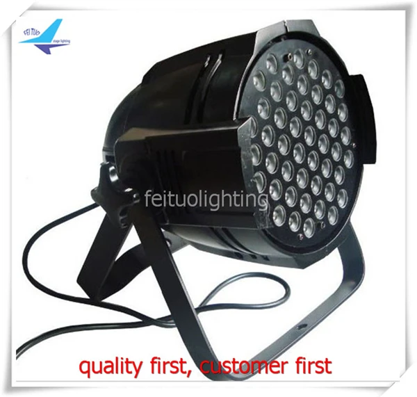

T-8pcs/lot free shipping 54x3w rgbw led par 64 professional stage light fixture