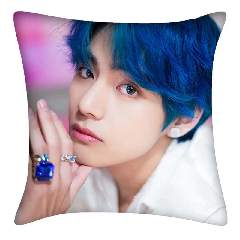 

Kpop Bangtan Boys Pillow Case MAP OF THE SOUL : PERSONA Boy With Luv Double Sides Pattern Sofa Throw Cushion Cover