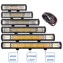 Buy LED STROBE FLASHING LIGHT BAR OFFROAD 12V 24V CAR SUV TRUCK WAGON ATV 4X4 4WD TRACTOR BOAT WARNING EMERGENCY FLASH DRIVING LAMP Free Shipping