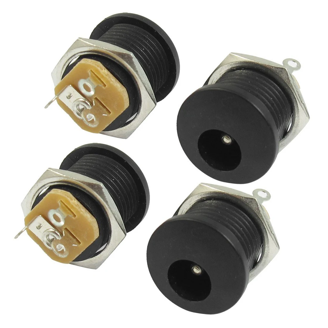 2.1x5.5mm Headphones DC power jack PCB mount connector 4 pcpc