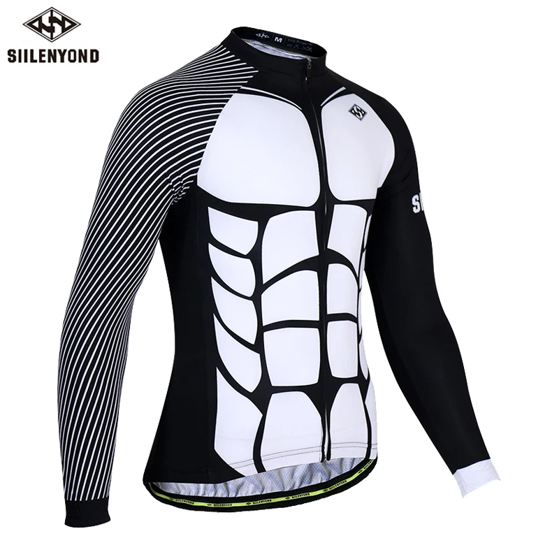 

Siilenyond Autumn cycling clothing 2018 UV Protection Riding Clothing Cycling Jerseys Sports Wear Long Sleeved Shirts Men