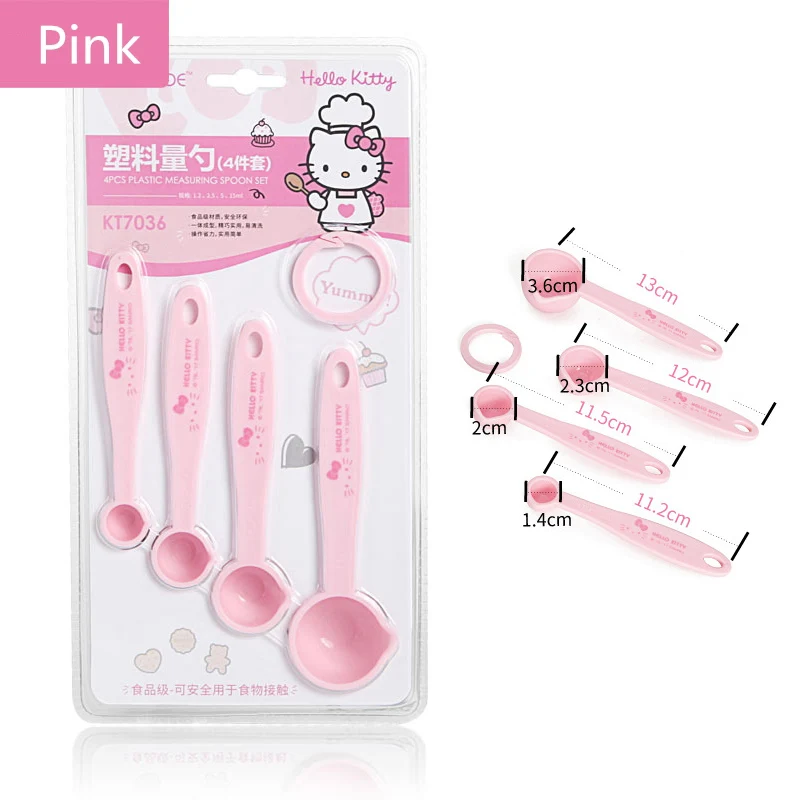 Мерные ложки чашки набор hello kitty мультфильм пластик Кухня Мерная ложка лопатка