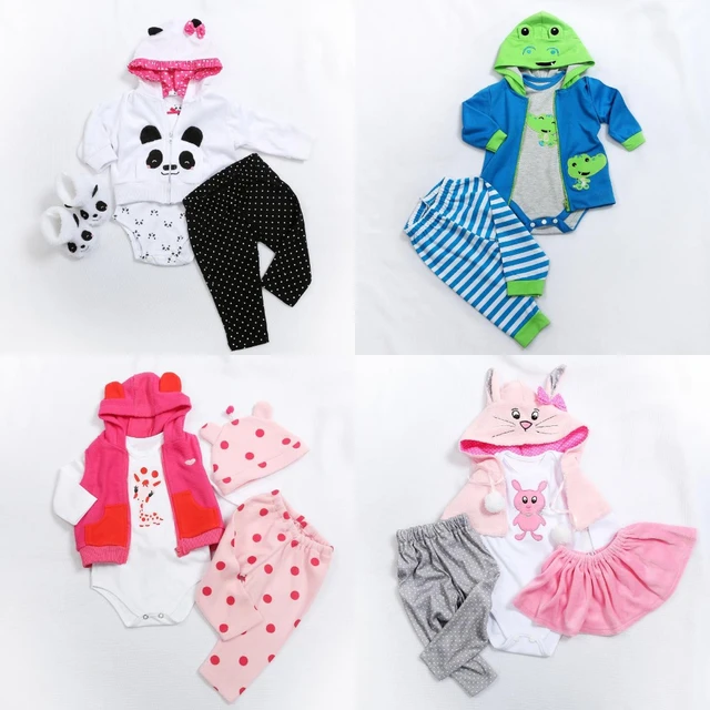 Ropa Reborn para bebés, accesorios de vestir para muñecas Reborn 18 a 19 pulgadas/23 a 24 pulgadas - AliExpress Mobile