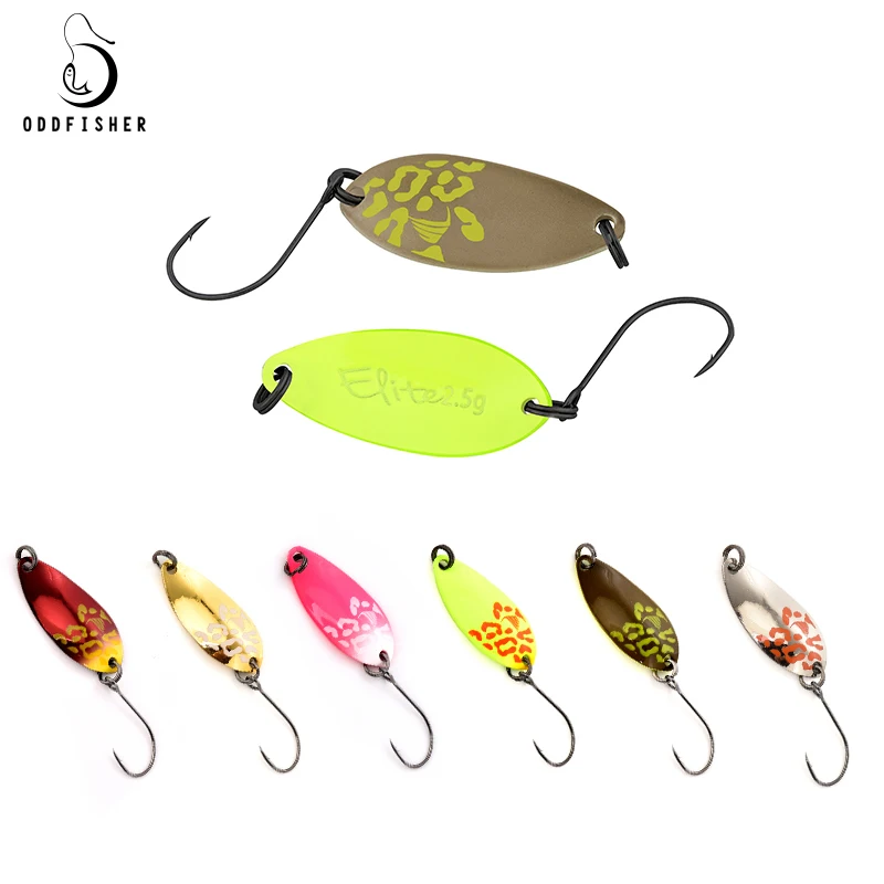 

New Fishing Spoons Trout Lures 1.5g 2.5g 3.5g Hard Bait 27mm Metal Casting Jig Lure with Single Hook quality tackle for fishing