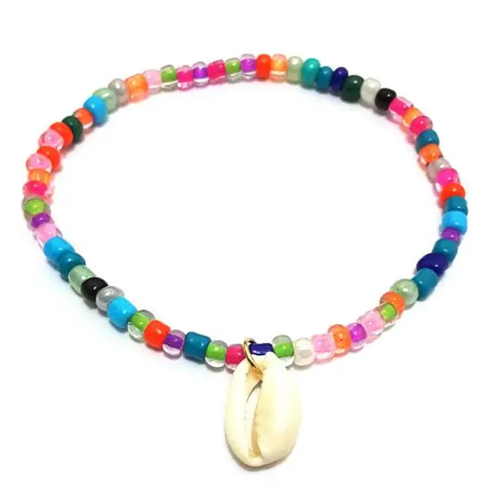 

1pc Hot Sale Fashion Wholesale paua genuine cowrie sea shell bracelet in adjustable 8586