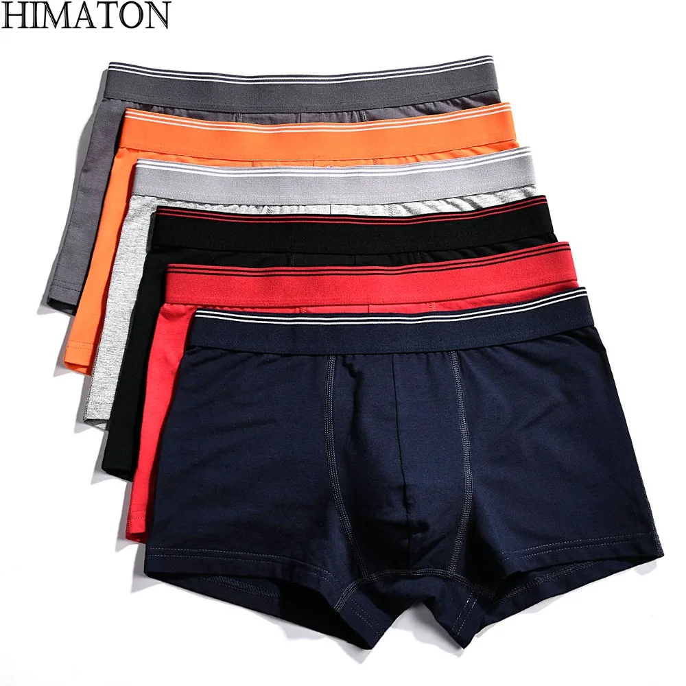 Himaton Mens Underwear Sexy Cotton Boxers Shorts Men Brand Underwear