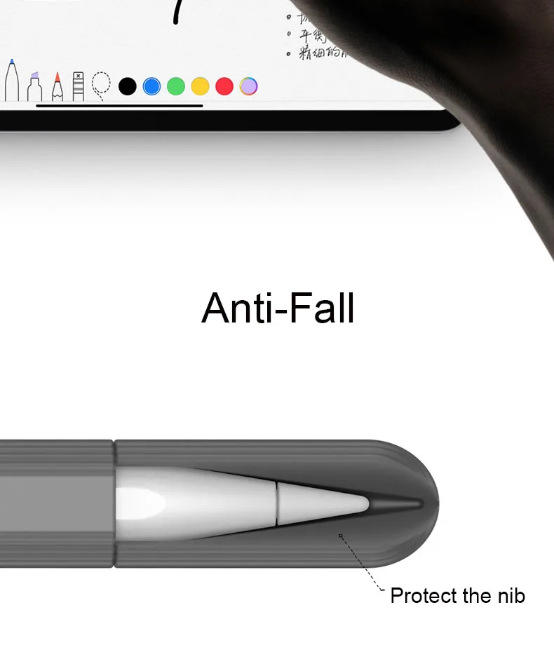 Силиконовый чехол ROCK для Apple Pencil 2, мягкий светильник, защита от падения, защитный колпачок, чехол Hoder для Apple Pencil 2