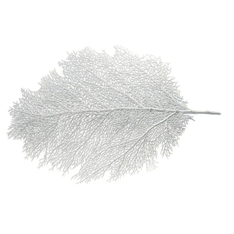 

Simulation Coral Branch Hot Stamping Hollow PVC Insulation Placemat Table Decoration Accessories