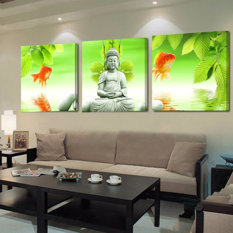 No Frame Hot Canvas Painting Buda Buddha Home Decor Oil on Wall for Living Room Art Pictures | Дом и сад