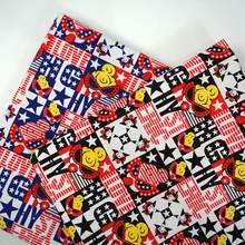 Милый ребенок истерический Мини мультфильм ткань, холст для пэчворка DIY для обуви сумки занавески ткань диван Подушка. подарок