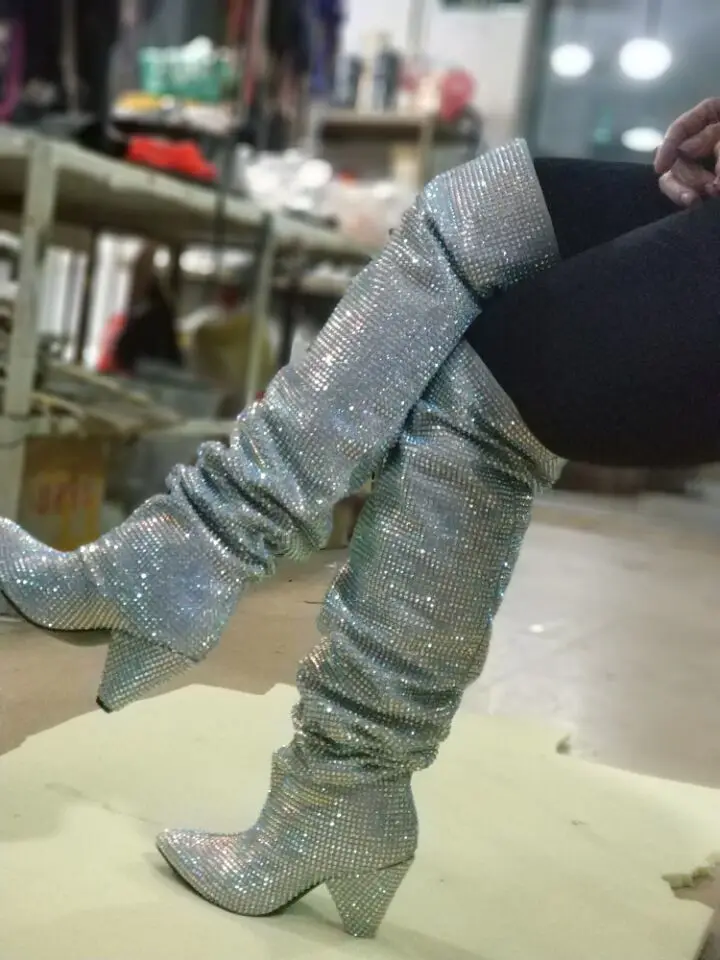 diamond bootie heels