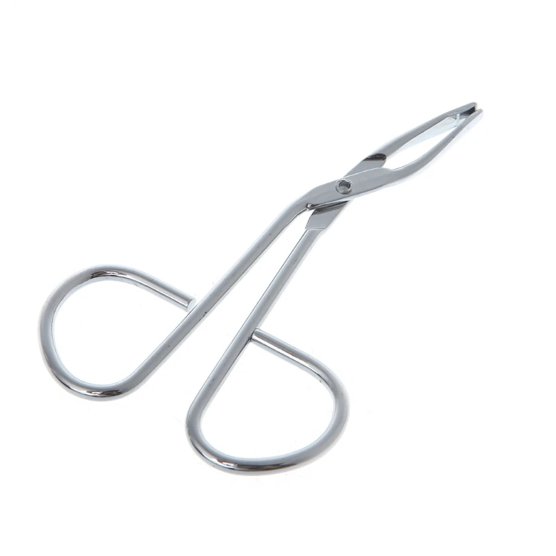 Нержавеющая сталь удаление волос ножницы плоский наконечник для бровей зажим для пинцета машинка для стрижки