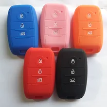 3 Button Keyless Protector Silicone Case For Kia Smart Key Sorento Optima Forte Cerato Sportage K3 Remote Holder