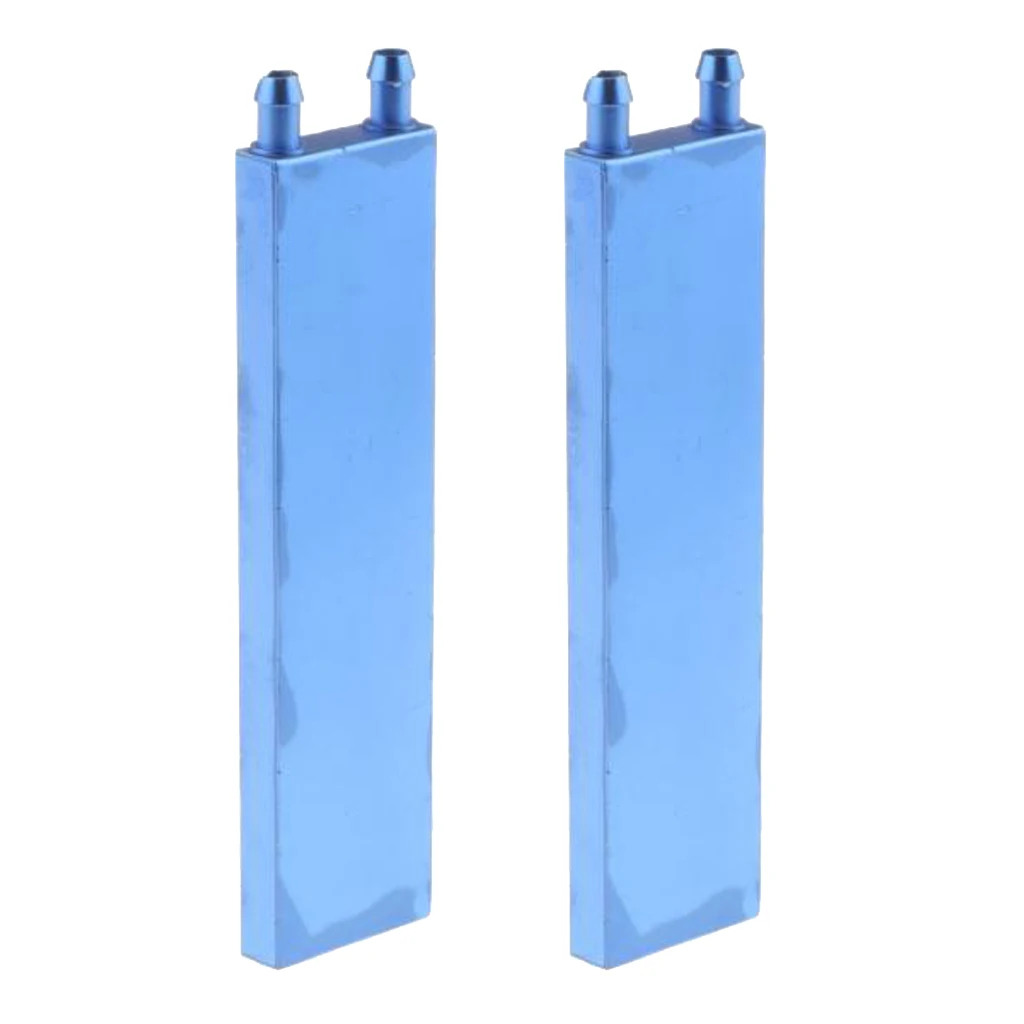 MagiDeal 2x Aluminum Water Cooling Block for CPU Graphics Radiator Heatsink 40x160mm