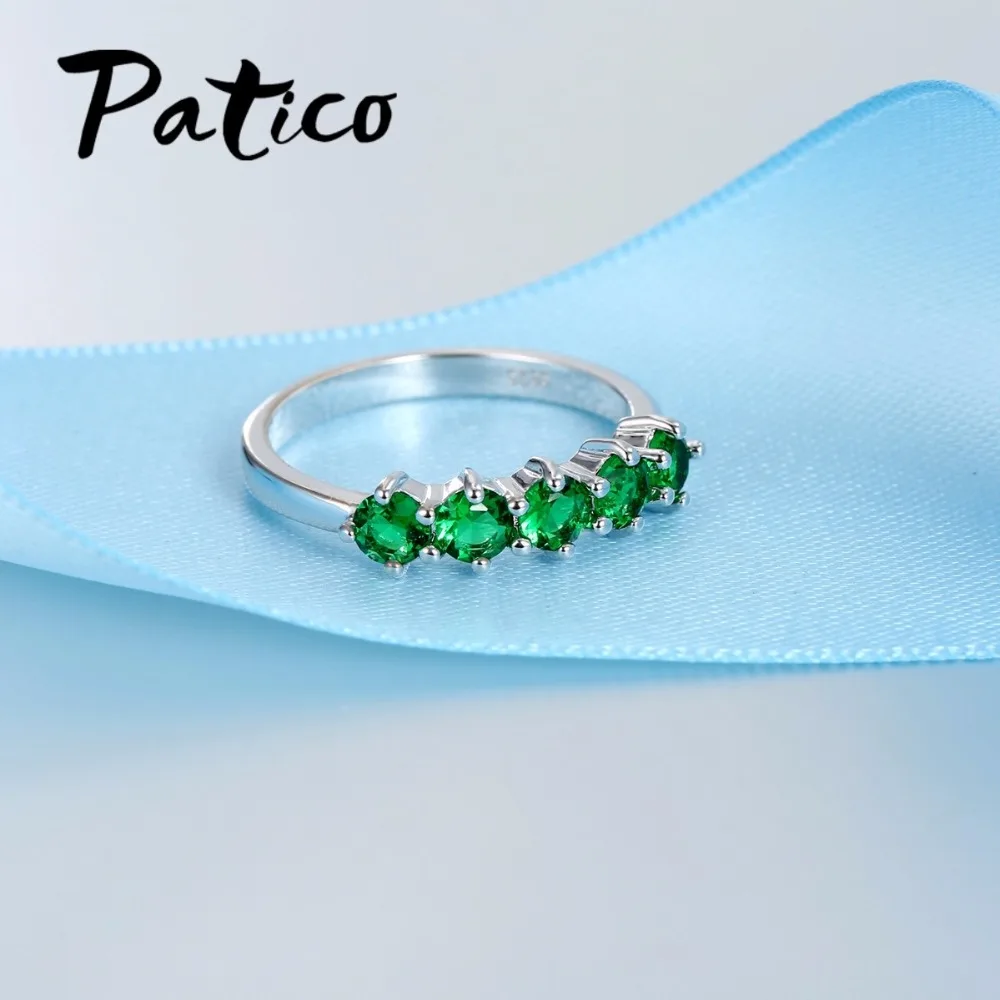 Простое роскошное модное кольцо с кристаллом для женщин Свадебные обручальные кольца для невесты 925 серебряные кольца для пальцев ювелирные изделия
