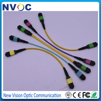 

12cores,8M,OM4 MPO Female to MPO Female Fiber Optic Patch Cord,40G,50/125,OM3-550,B Type,3.0mm Mini LSZH Round Trunk Cable