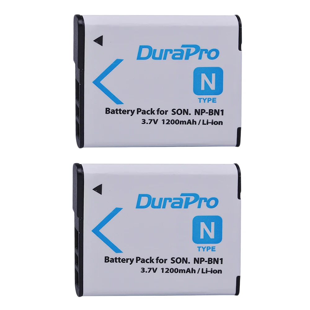 Аккумулятор DuraPro для камеры SONY DSC TX9 T99 WX5 TX7 TX5 W390 W380 W350 W320 W360 QX100 W370 W730 W150 2 шт.|battery for