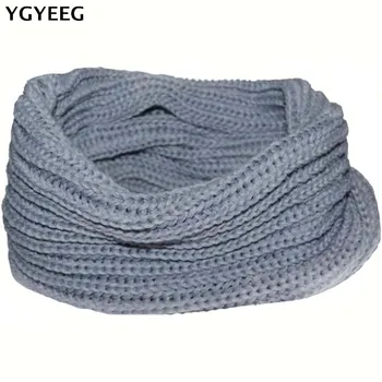 

YGYEEG 2018 Hot Sale Winter Cable Ring Scarf Women Knitting Infinity Scarves Knitted Warm Neck Circle Scarf Bufandas Cuellos
