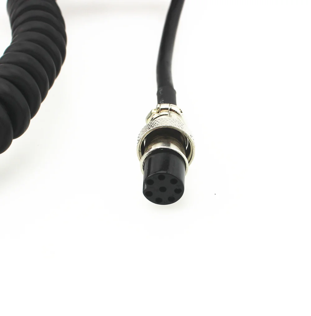 Ручной динамик с микрофоном круглый 8 контактный микрофон для Kenwood двухсторонняя