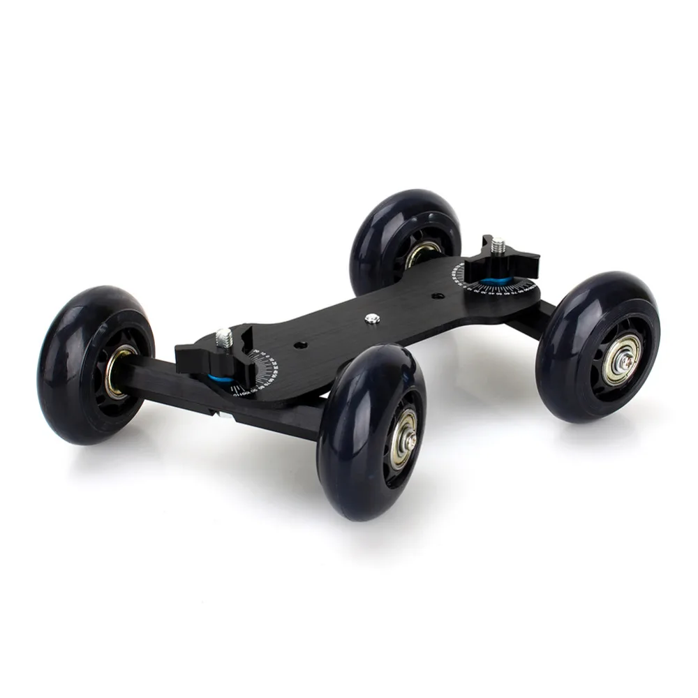 Черная портативная настольная камера Dolly Car Настольный Видео слайдер рельсовая