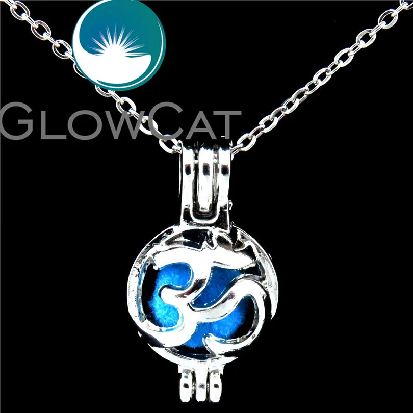 GLOWCAT K531 OM Йога религиозный дизайн бусины клетка ароматерапия Oyster жемчужная