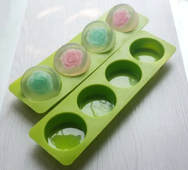 

Four-hole Round Silicone Cake Chocolate Soap Pudding Jelly Candy Cookie ice Biscuit Mold Mould Pan Bakeware Wholesales