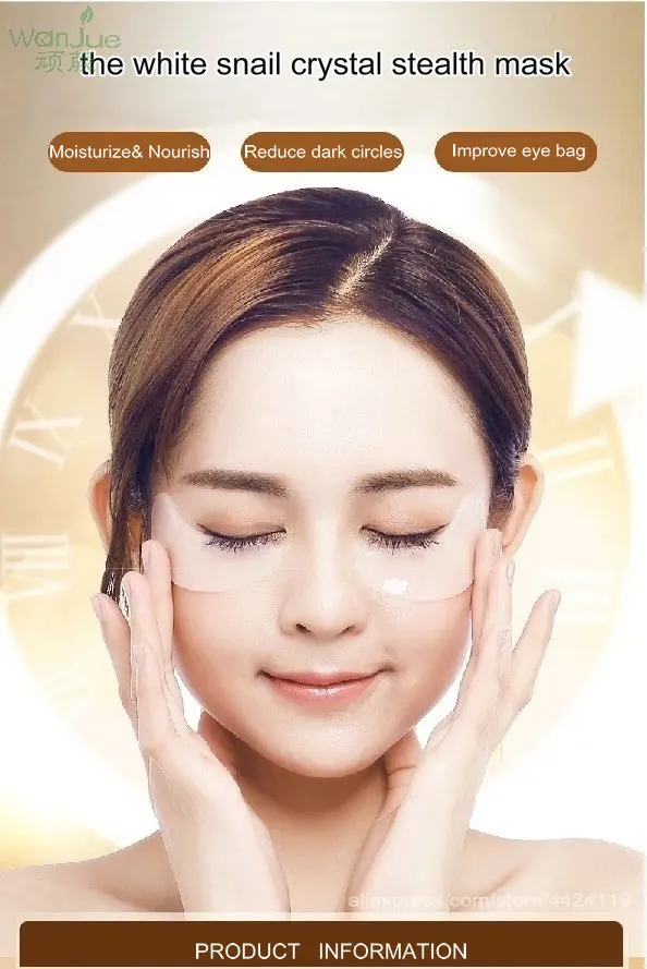 

Snail Crystal Collagen Eye Mask Crystal Eyelid Patch Anti Wrinkle Moisture Under Eye Dark Circle Remover Eye Patch Skin Care