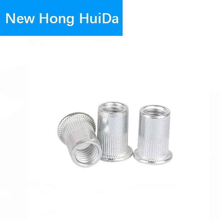 

Aluminum Rivet Nut Threaded Nutsert Flat Head Insert Nut Alloy Rivnut M3 M4 M5 M6 M8 M10