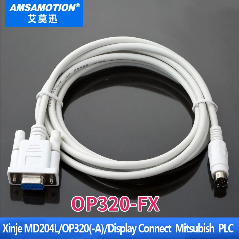 OP320 FX для Xinje MD204L A Сенсорная панель ЧМИ подключения Mitsubishi серии PLC Кабель
