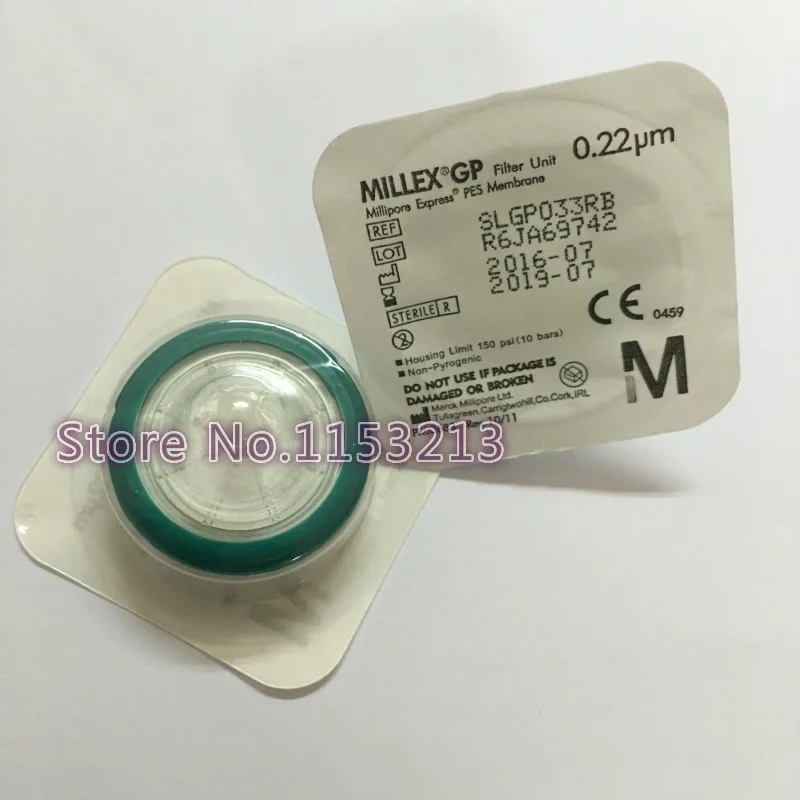 

Millipore Filter Unit 33mm 0.22um Sterile Syringe Filter Injector Needle PES Membrane SLGP033RB 50PCS/PK
